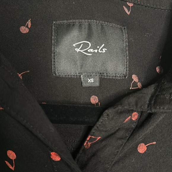 Rails Rocsi Cherry-Patterned Button-Front Shirt - Picture 5 of 7